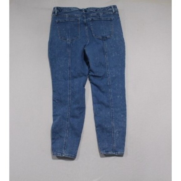 Lane Bryant Women Blue Jeans Denim High Rise Skinny Size 18 - Picture 4 of 9